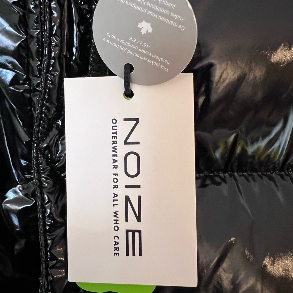 Noize “Coco” Cropped Glossy Puffer NEW - Picture 8 of 14